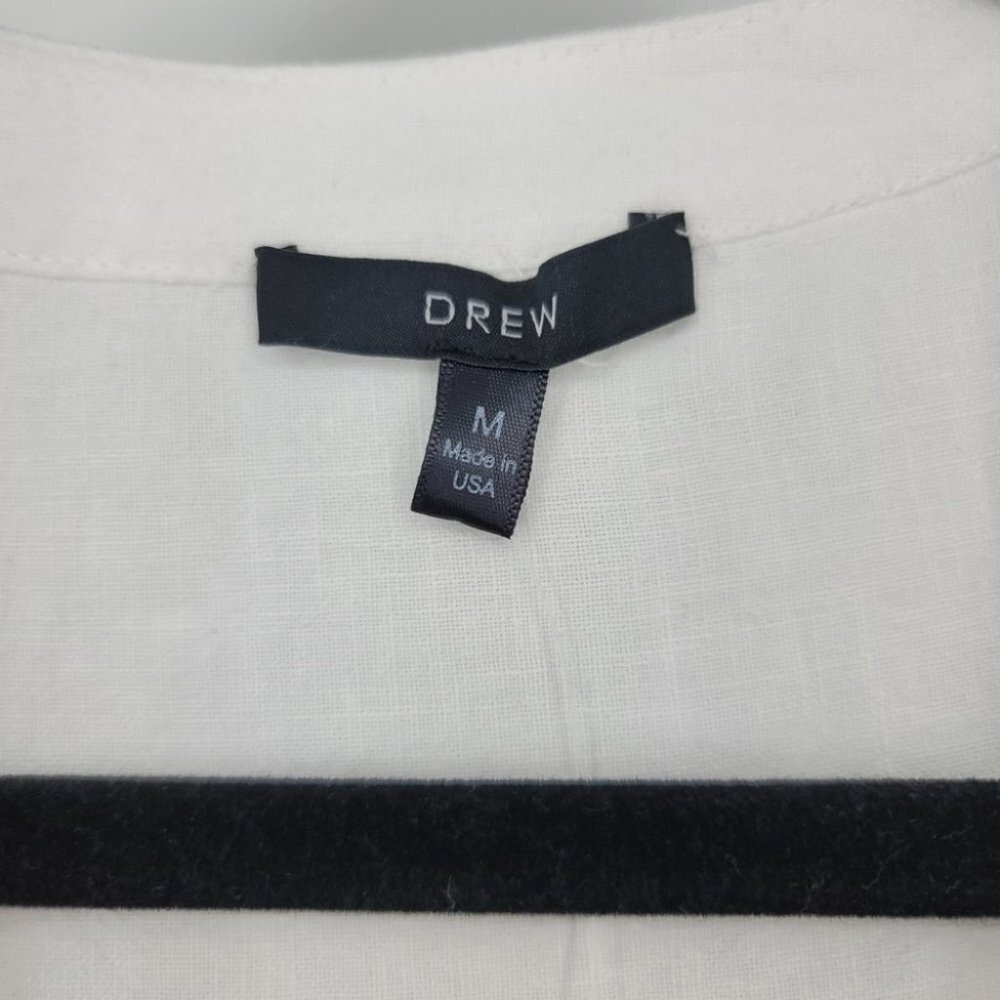 Drew White Flutter Sleeve Button Beverly Shirt - Picture 4 of 6